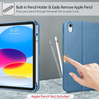 Fintie Klávesnice obal pro iPad 10. generace 2022 10.9 palců , ochranný kryt s TPU zadní částí, držákem na pero a magneticky od